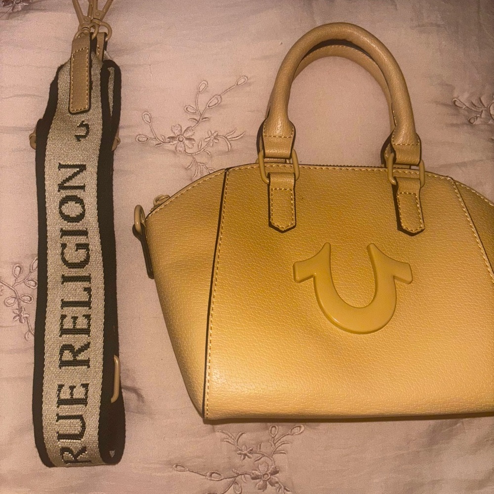True Religion Tan Hand/Crossbody Bag